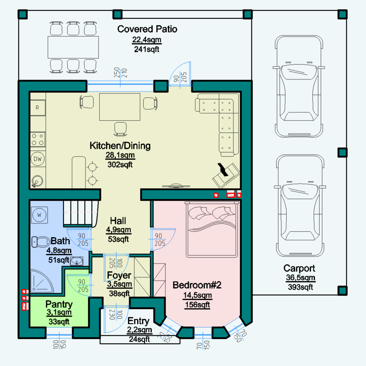 4 Bedroom Double Story House Plan Four Rooms 4 Bedroom Double Story House Plan Four Rooms