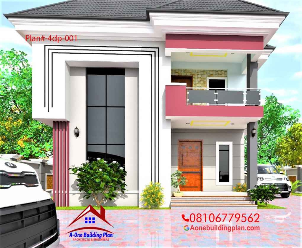 4 Bedroom Duplex 4dp 001 A One Building Plan