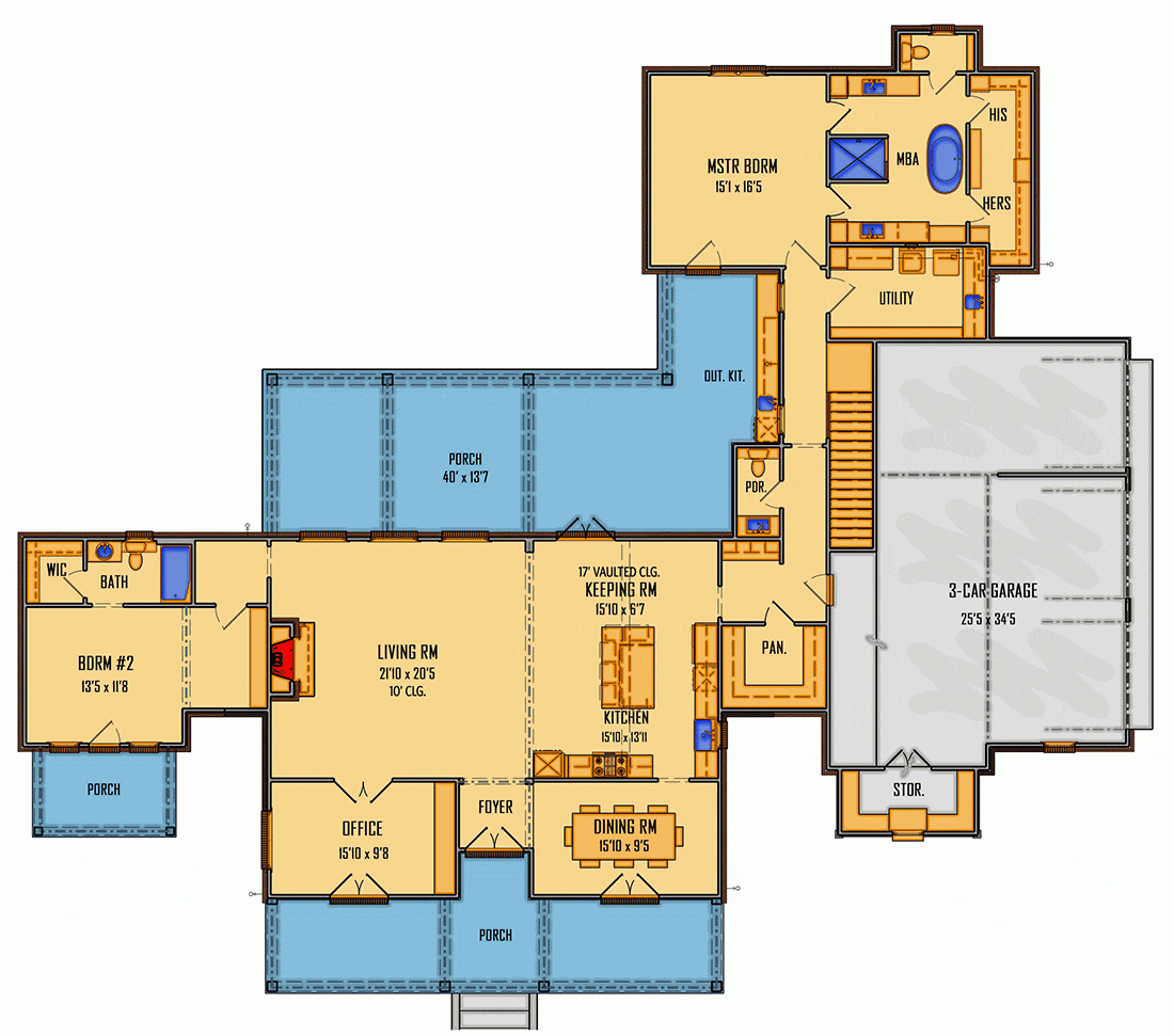 First Floor Master Bedroom House Plans