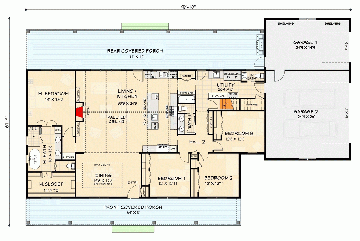 4 Bedroom Farmhouse Ranch House Plan With Two Bonus Rooms 2638 Sq Ft 28946JJ Architectural Designs House Plans 4 Bedroom Farmhouse Ranch House Plan With Two Bonus Rooms 2638 Sq Ft 28946JJ Architectural Designs House Plans