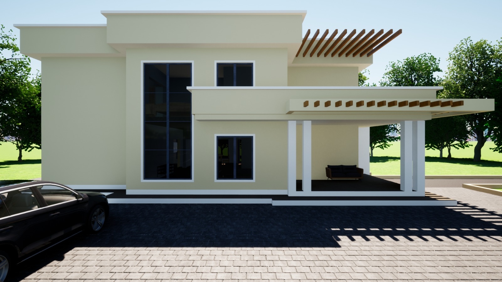 4 Bedroom Flat Roof House Plan Muthurwa 4 Bedroom Flat Roof House Plan Muthurwa