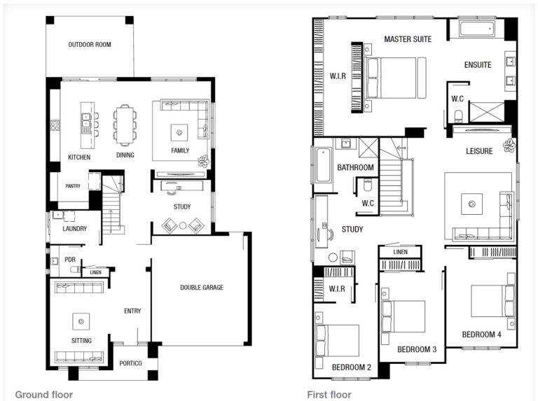 4 Bedroom Floor Plans Buildi