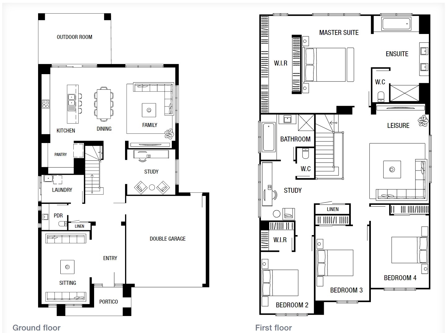 4 Bedroom Floor Plans Buildi