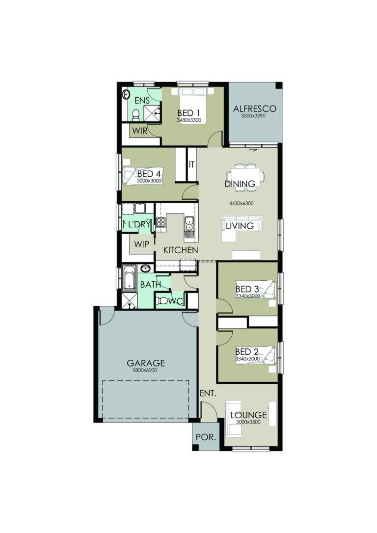 4 Bedroom Home Plans Richard Adams Homes
