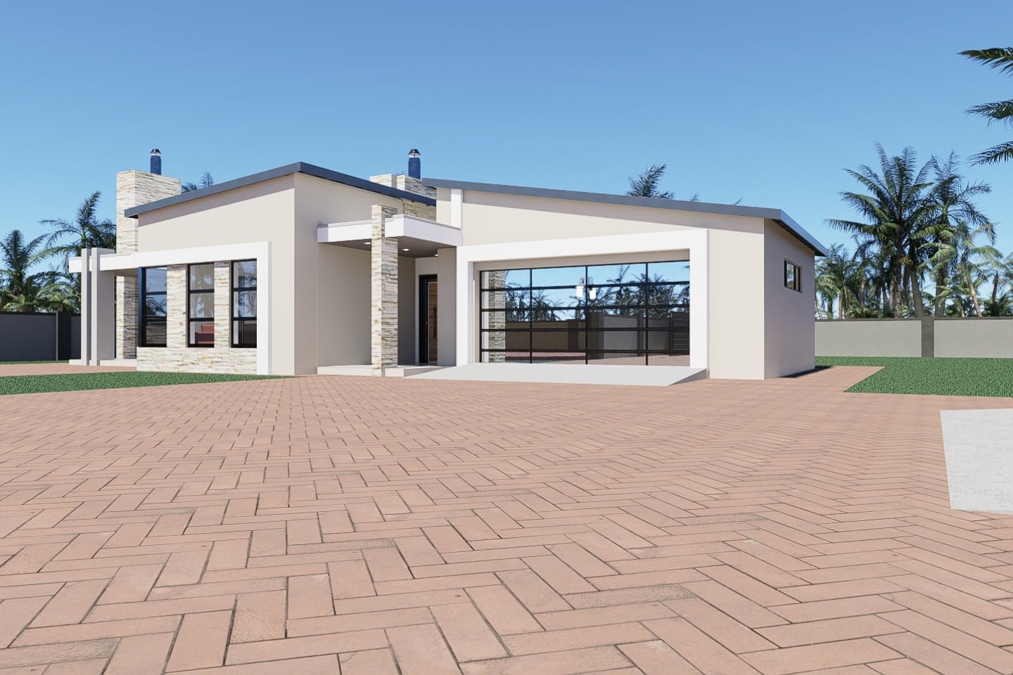 Flat Roof 4 Bedroom House Plan Flat Roof 4 Bedroom House Plan