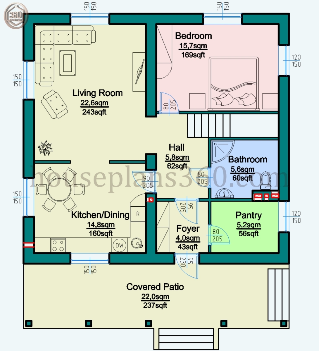 4 Bedroom House Plans Four Bedrooms Home Plan