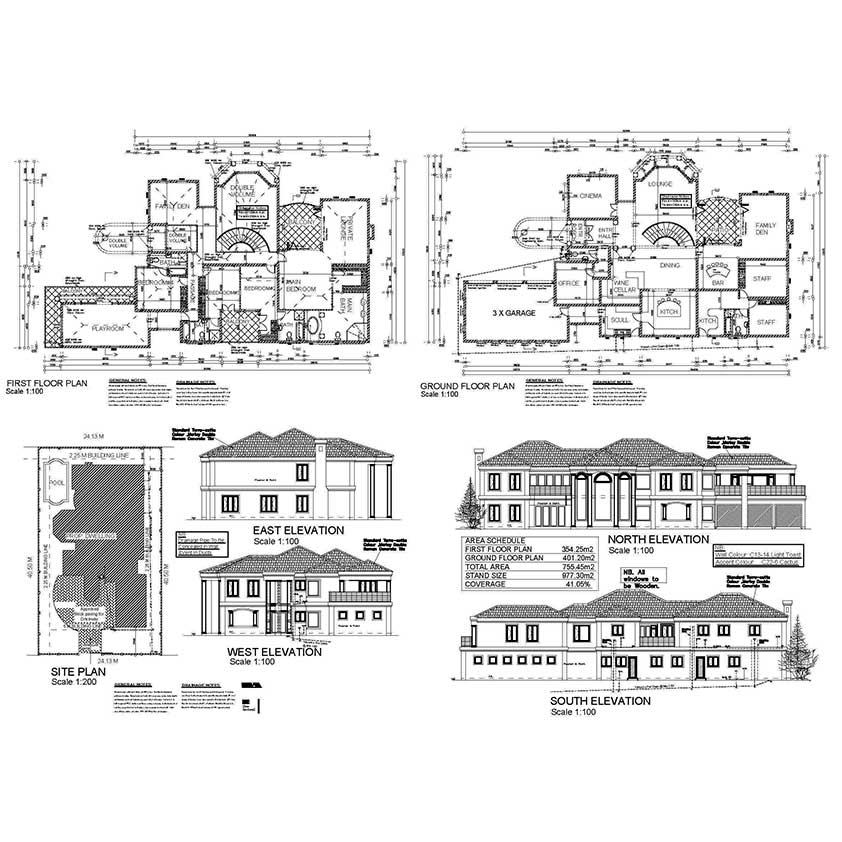 4 bedroom house plans pdf free download Double Story 