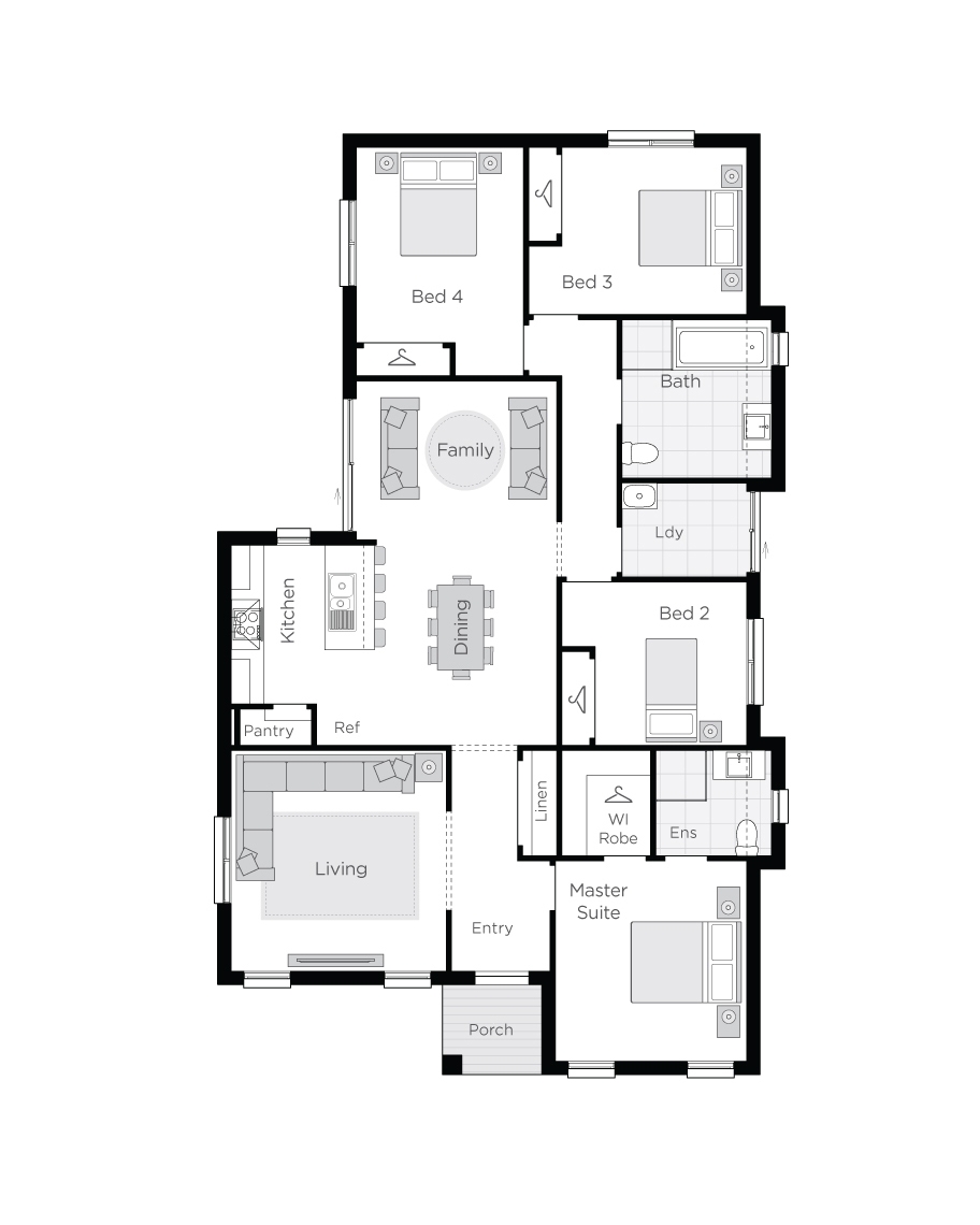 4 Bedroom House Plans Wilson Homes