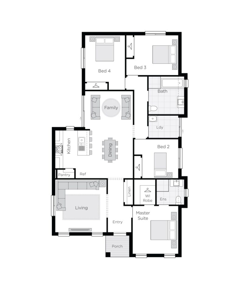 4 Bedroom House Plans Wilson Homes