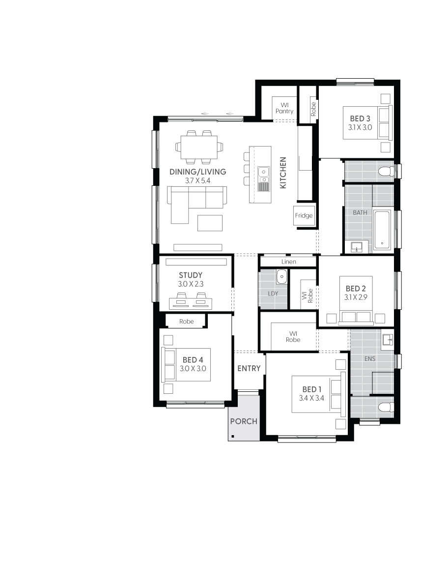 4 Bedroom House Plans Wilson Homes