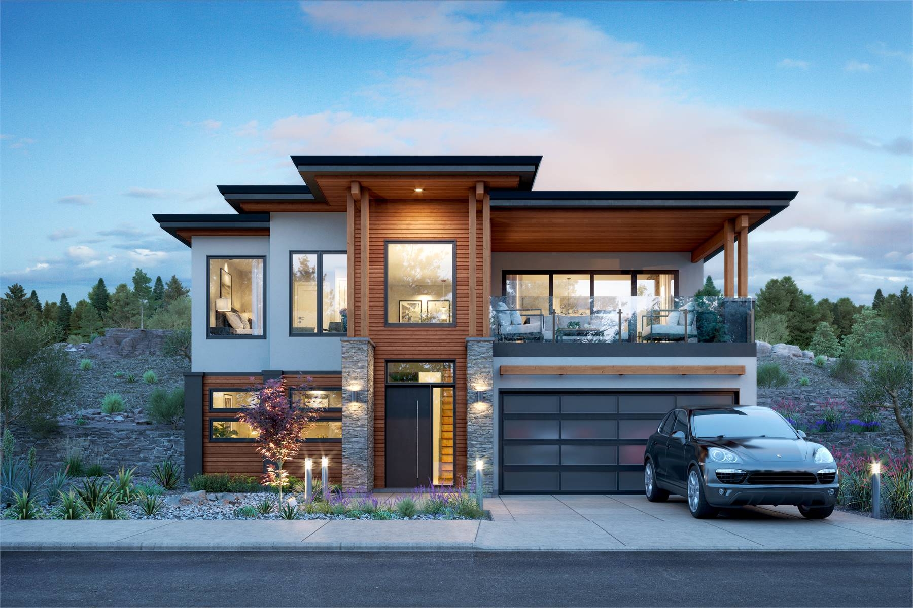 4 Bedroom Modern Style House Plan 4286 The Prestige