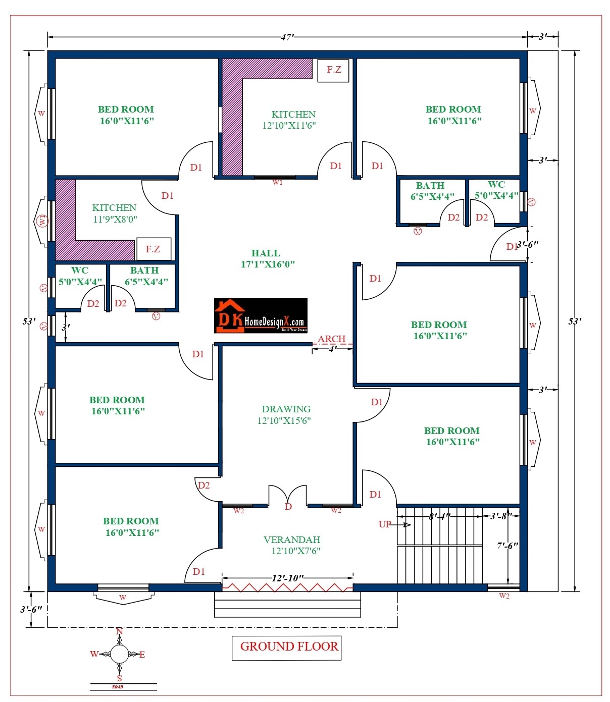 47X53 Affordable House Design DK Home DesignX 47X53 Affordable House Design DK Home DesignX