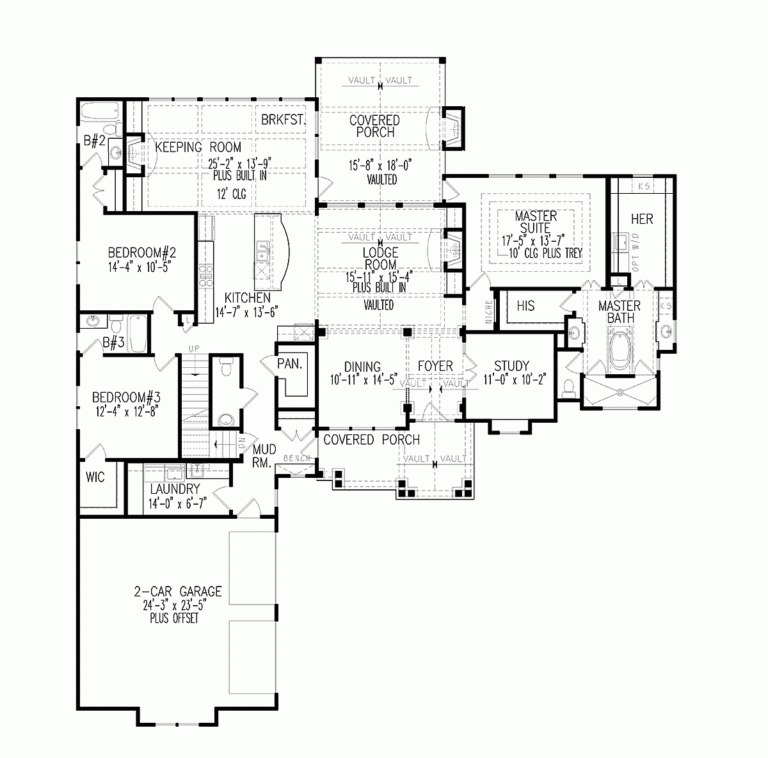 5 Bedroom 4 Bath House Plans