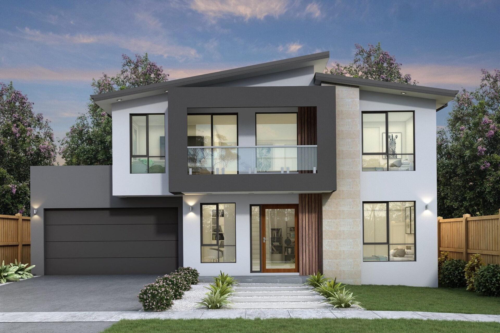 5 Bedroom Double Storey Home Designs Dhursan Construction