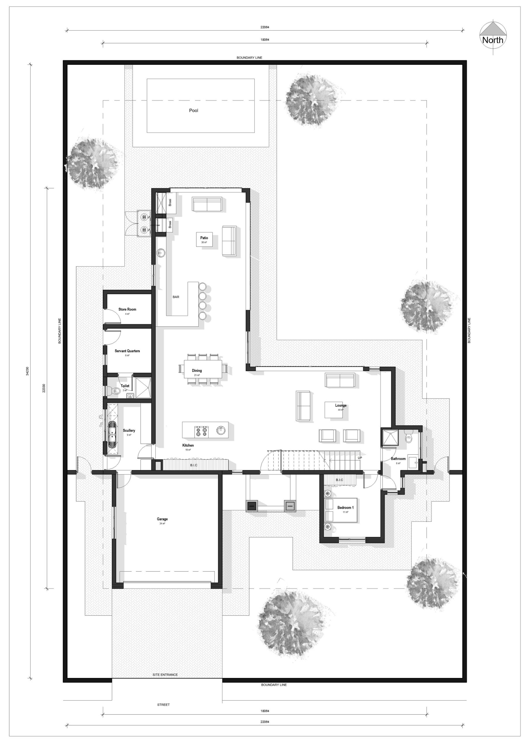 5 Bedroom House 5B 3B 2G 1S 350 Architect Plan
