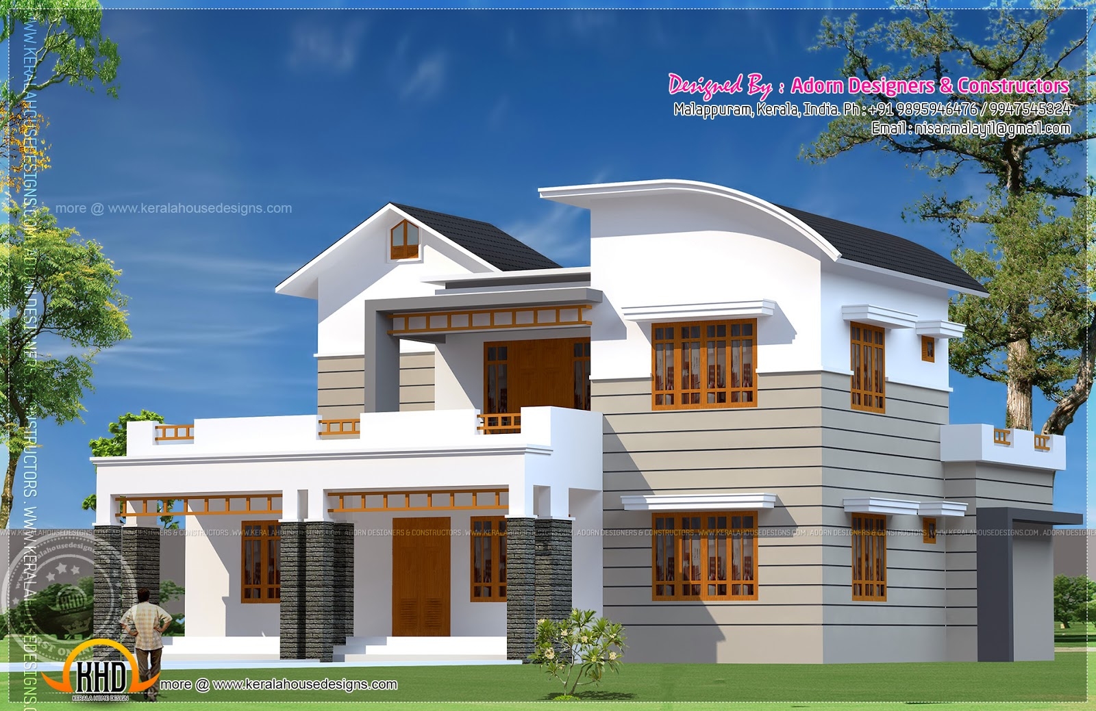 5 Bedroom House Exterior Kerala Home Design And Floor Plans 