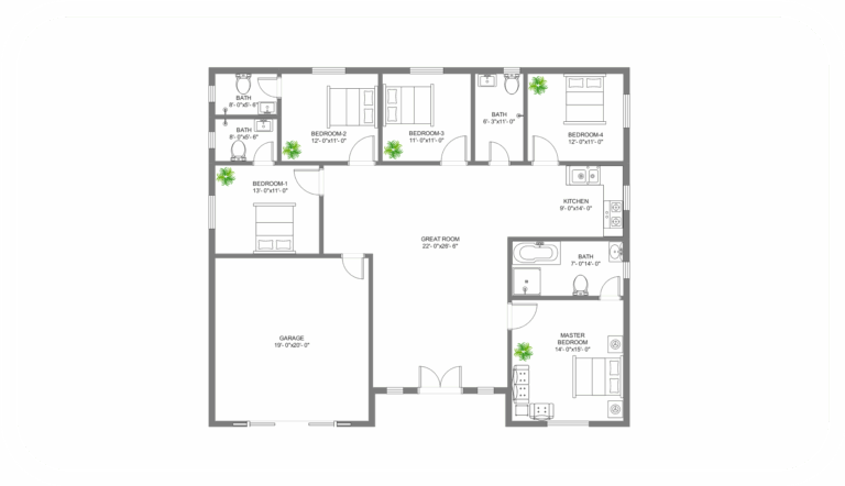 5 Bedroom House Plan