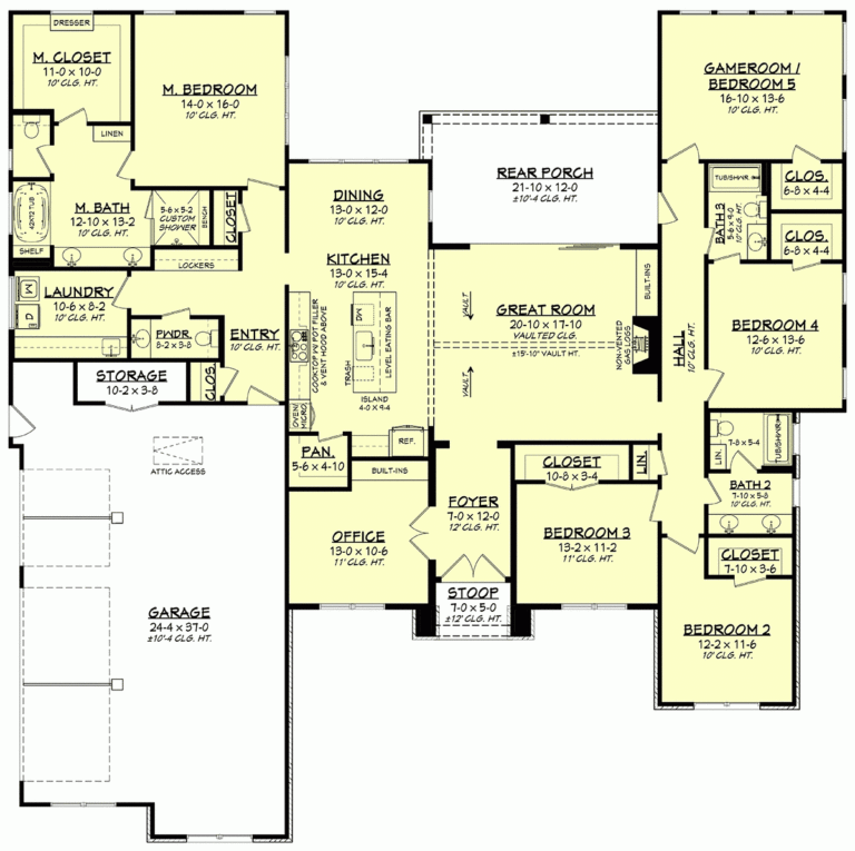 5 Bedroom House Plans U0026 Floor Plans