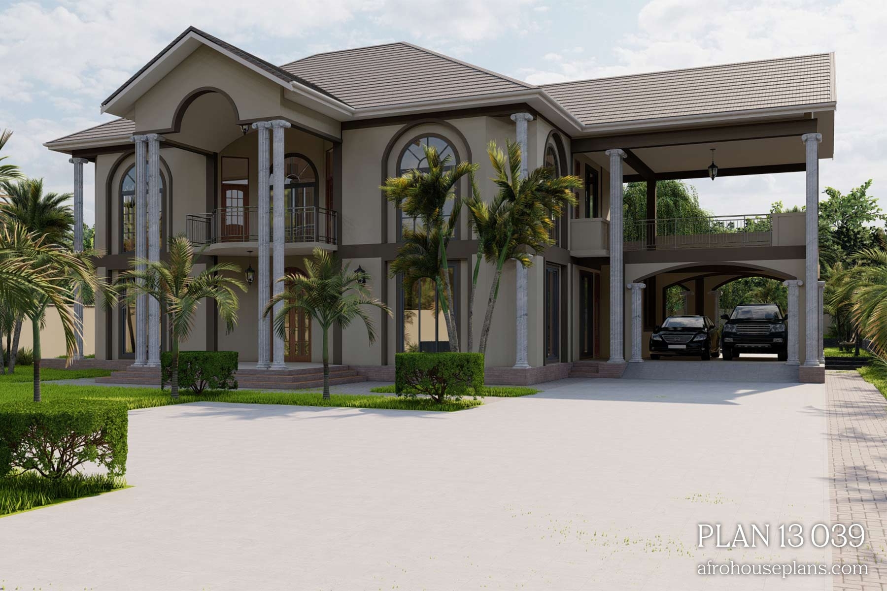 5 Bedroom Storey Building Plan In Ghana AfrohousePlans