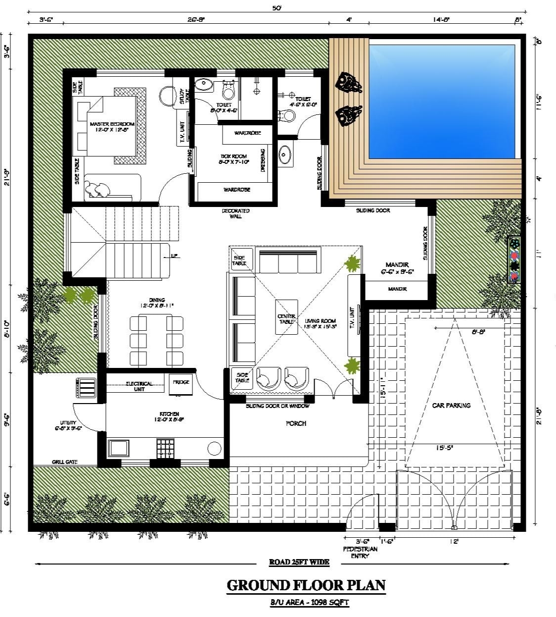 50 50 House Plan Duplex 2500 Sqft House Plan With 5bhk 3d Elevation 50 50 House Plan Duplex 2500 Sqft House Plan With 5bhk 3d Elevation