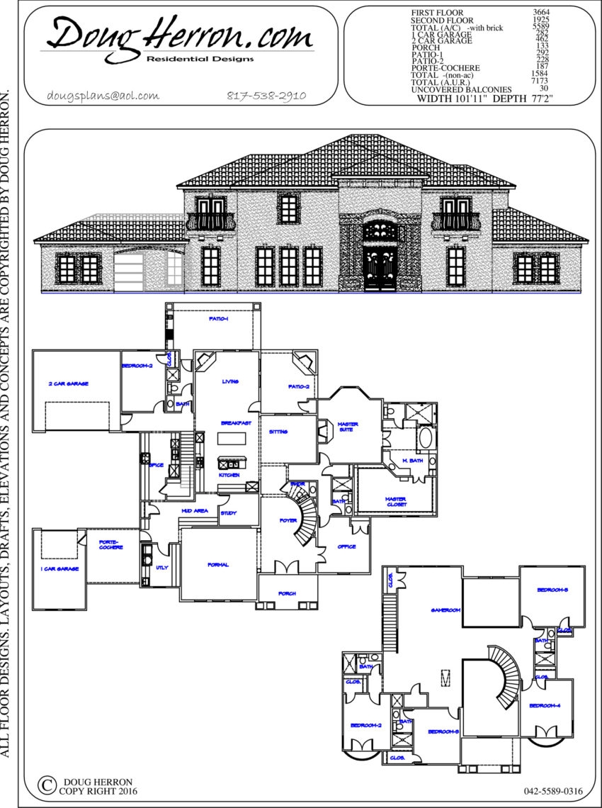 5589 Sq Ft 6 Bed 6 5 Bath House Plan 042 5589 0316 Doug Herron 5589 Sq Ft 6 Bed 6 5 Bath House Plan 042 5589 0316 Doug Herron