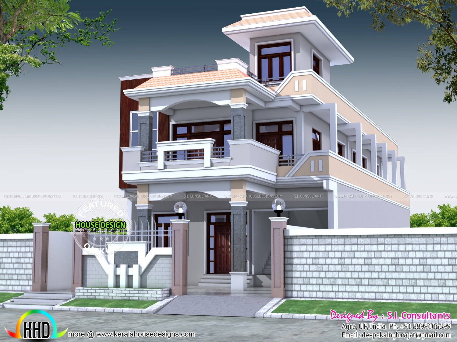 6 Bedroom House Plans Kerala Style