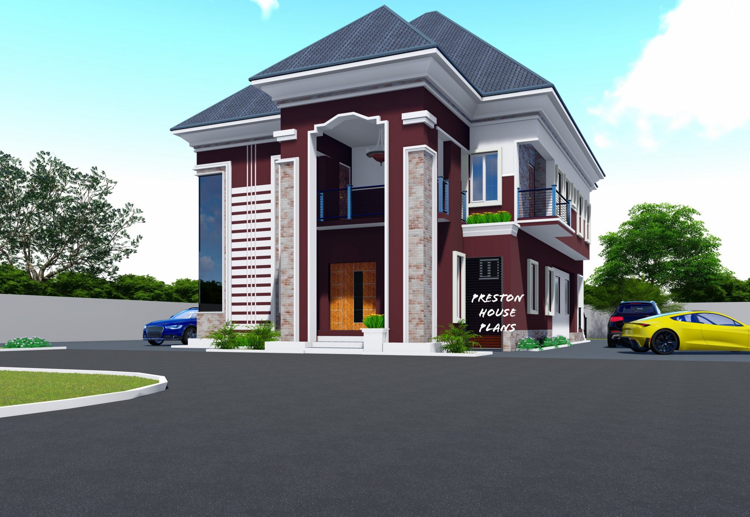 6 Bedroom House Plan Preston House Plans