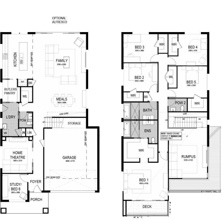 6 Bedroom House Plans Home Designs