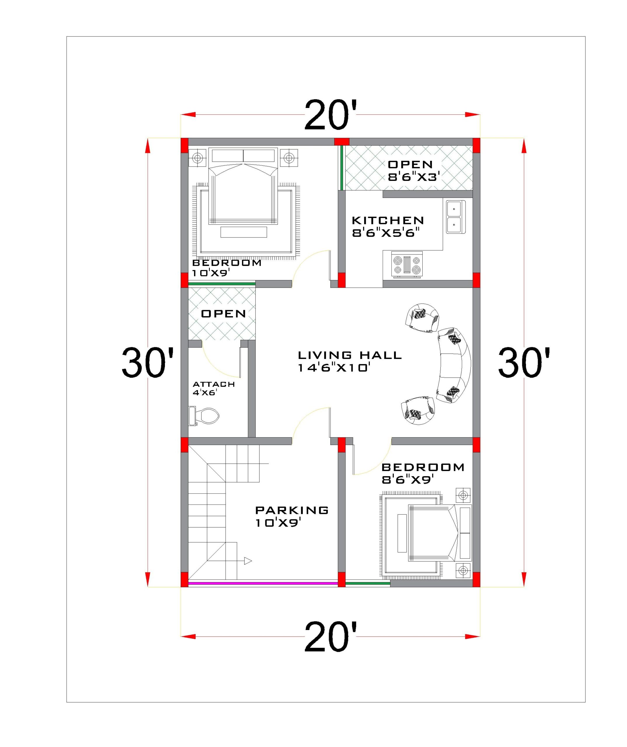 Open One Bedroom House Plans Open One Bedroom House Plans