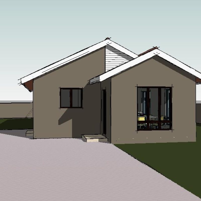 65sqm Simple 2 Bedroom House Plan Design Plandeluxe 65sqm Simple 2 Bedroom House Plan Design Plandeluxe