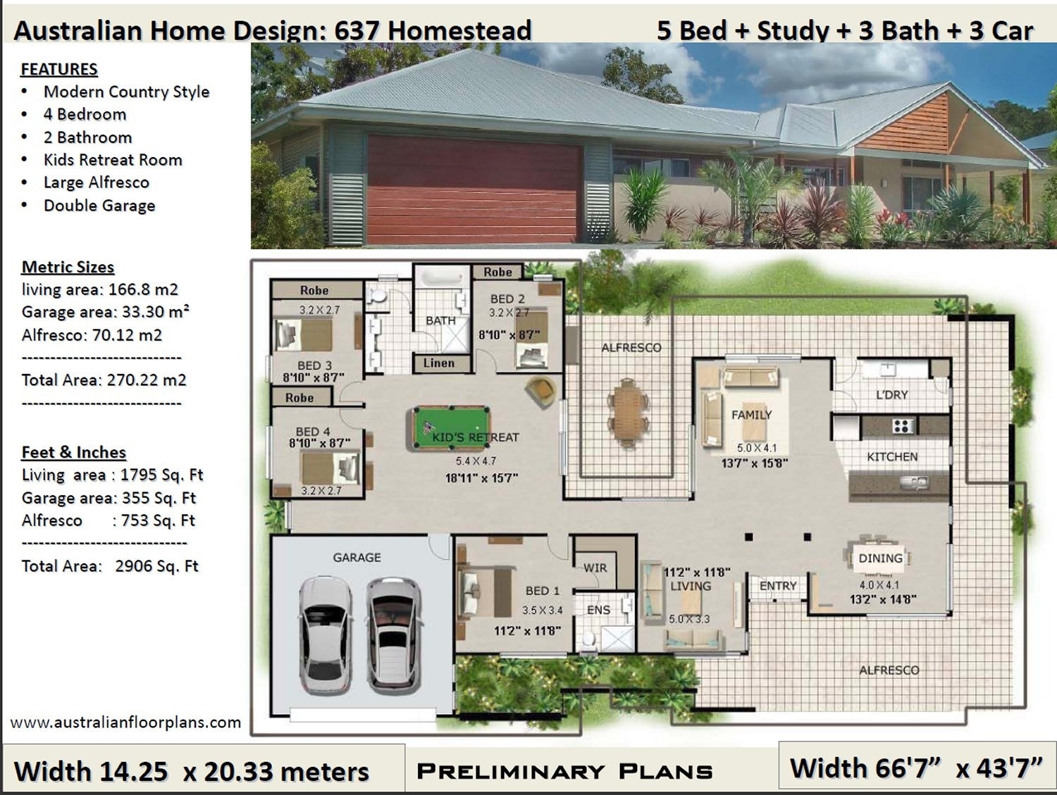 67x44 House 4 bedroom 2 bath 1 795 Sq Ft PDF Floor Plan 67x44 House 4 bedroom 2 bath 1 795 Sq Ft PDF Floor Plan