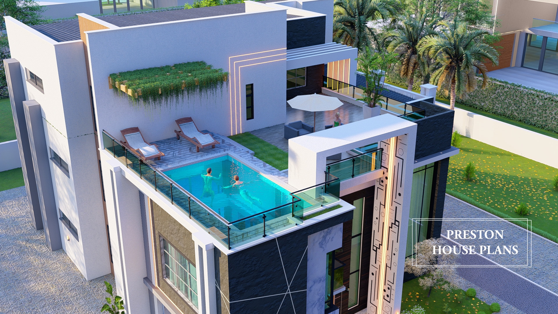 7 Bedroom Contemporary Villa Preston House Plans 7 Bedroom Contemporary Villa Preston House Plans