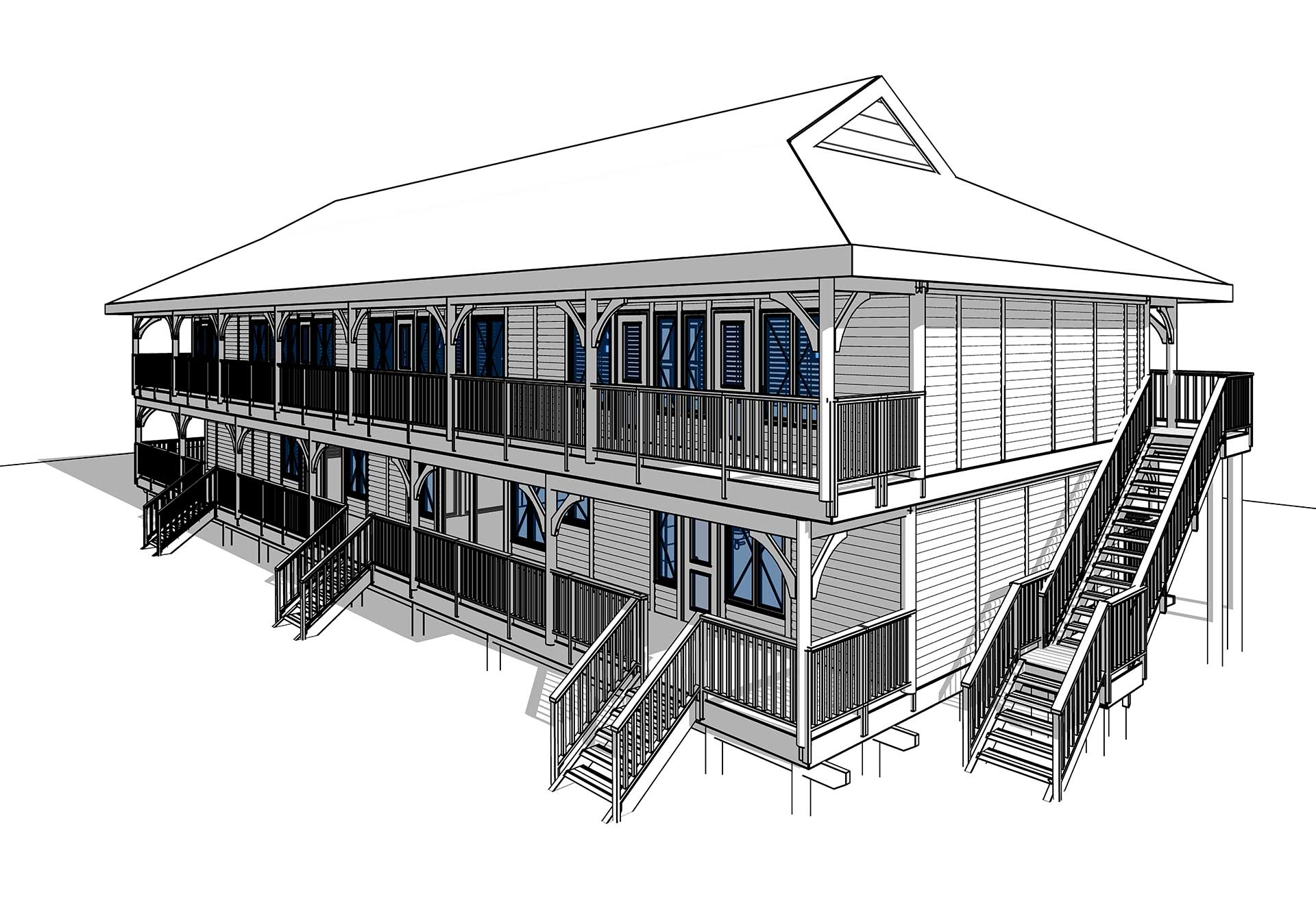 8 Bedroom Guest House Plan Commercial Accommodation Tu0026B
