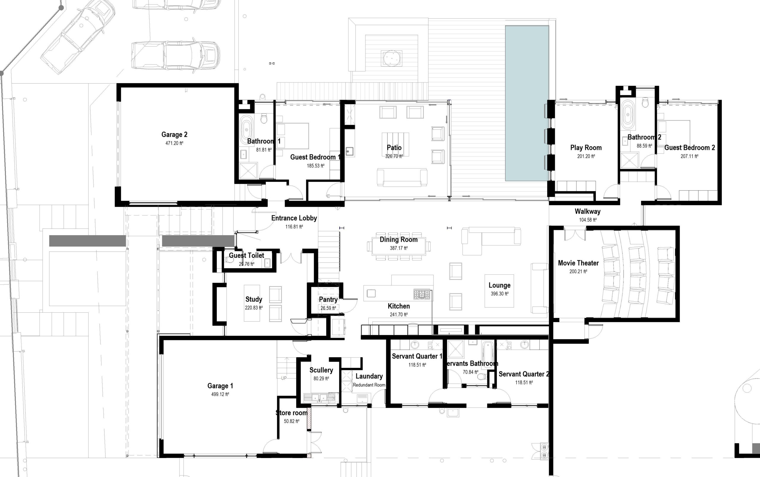 8 Bedroom House 8B 6B 4G 739 Architect Plan 8 Bedroom House 8B 6B 4G 739 Architect Plan