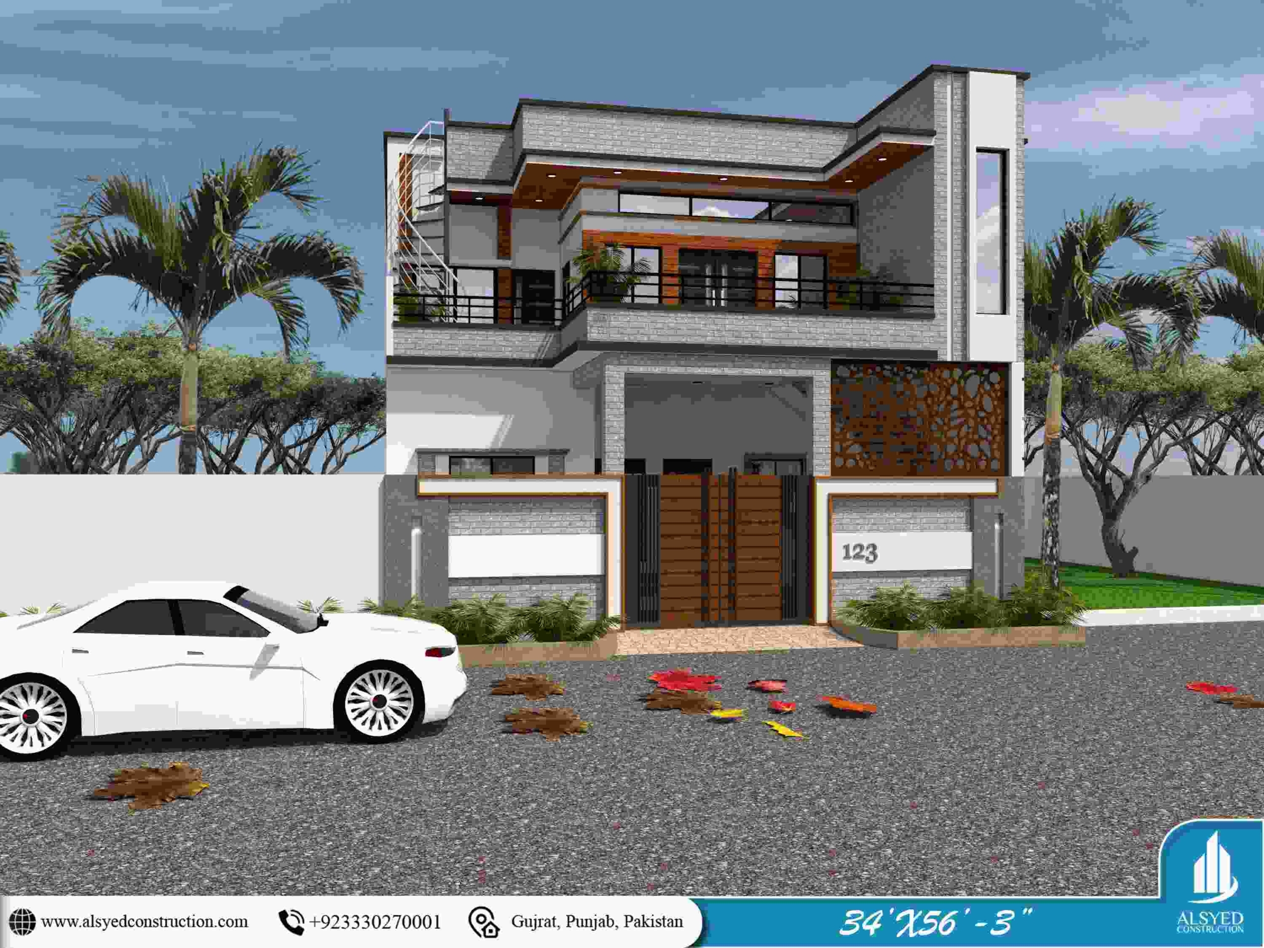8 MARLA HOUSE DESIGNS AlSyed Construction Company Pakistan