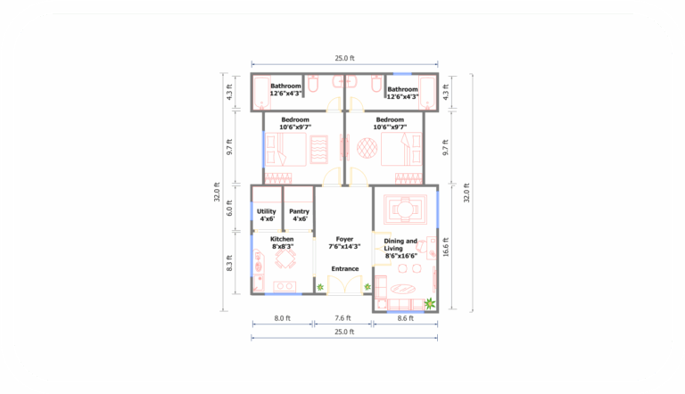800 Sq Ft House Plan