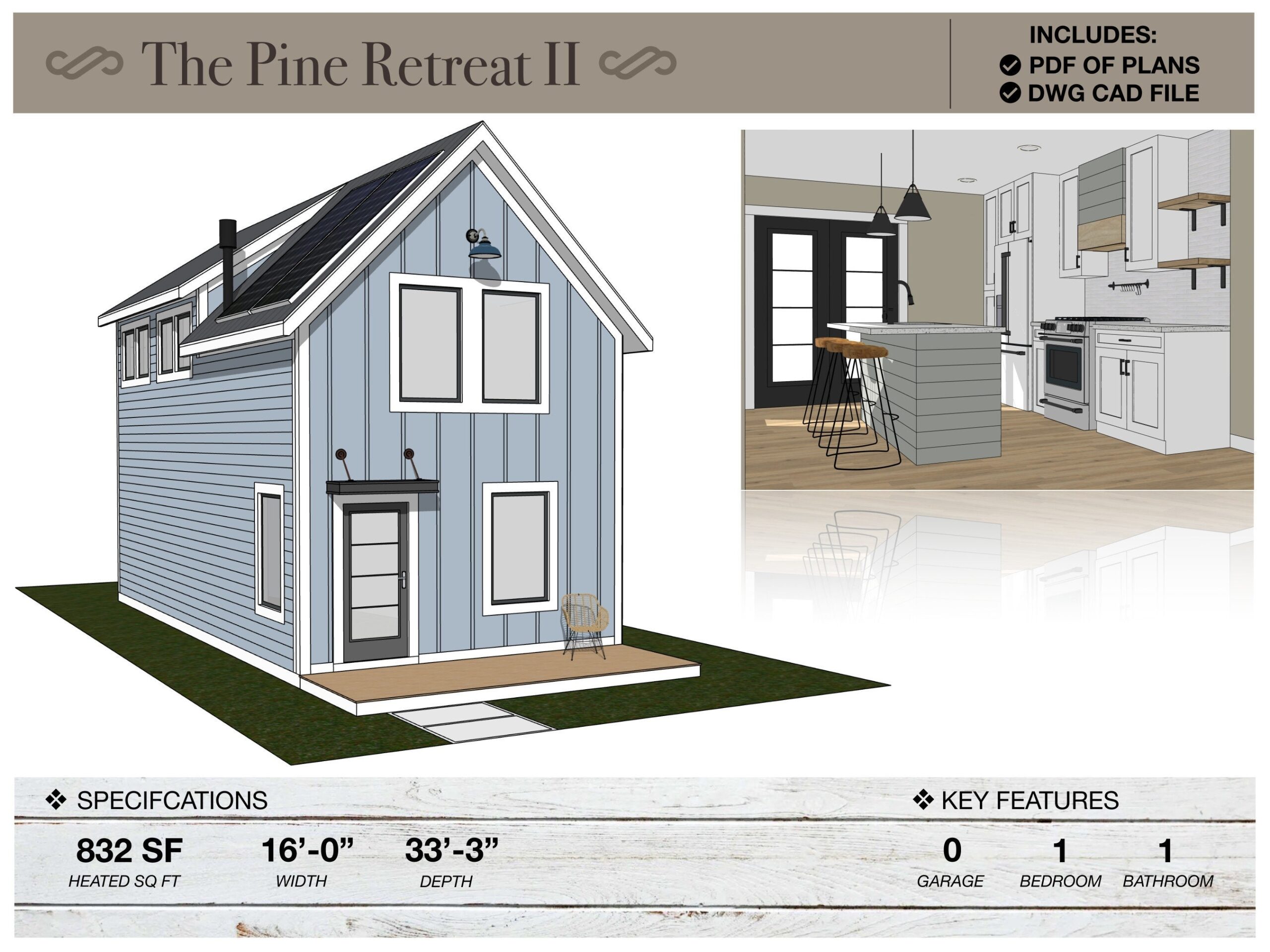 832 SQ FT Tiny House 16 X 33 3 832 SQ FT Tiny House 16 X 33 3