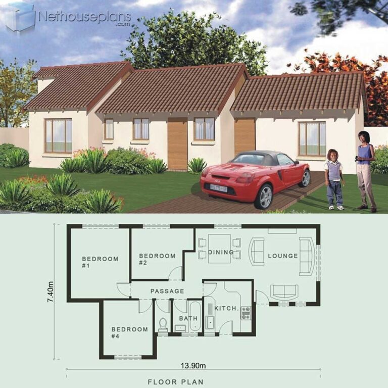 Affordable South African House Plan Modern Floor Plan Nethouseplans