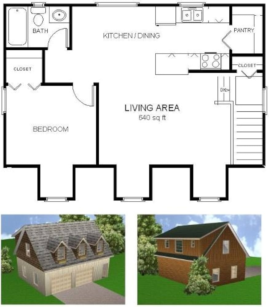 Amazon Easy Cabin Designs 24x32 Garage Apartment Plans Package Blueprints U0026 Material List Kitchen Products Amazon Easy Cabin Designs 24x32 Garage Apartment Plans Package Blueprints U0026 Material List Kitchen Products