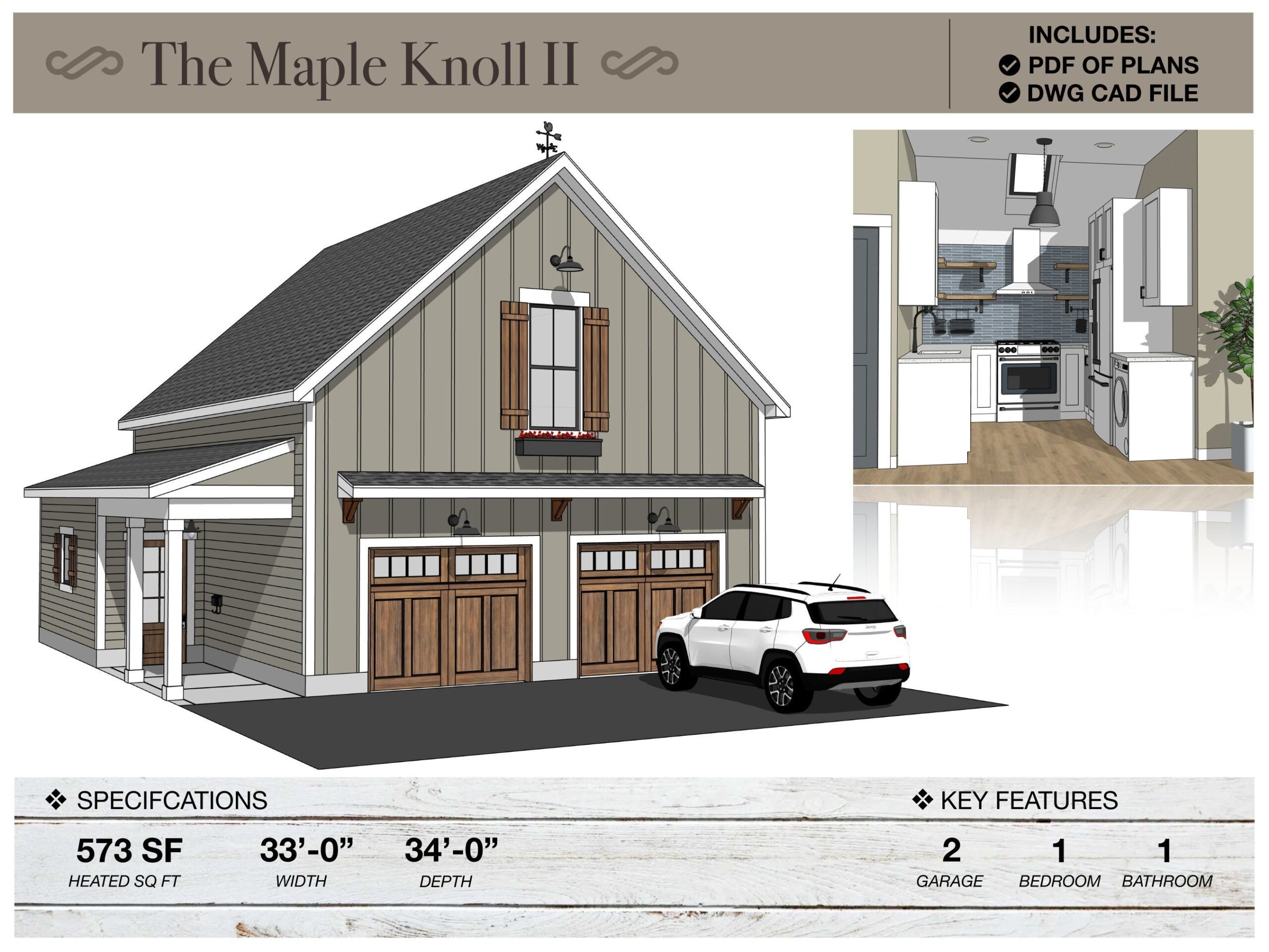 Barndominium 2 Car Garage Apartment 575 SQ FT 33 X 34 House Barndominium 2 Car Garage Apartment 575 SQ FT 33 X 34 House