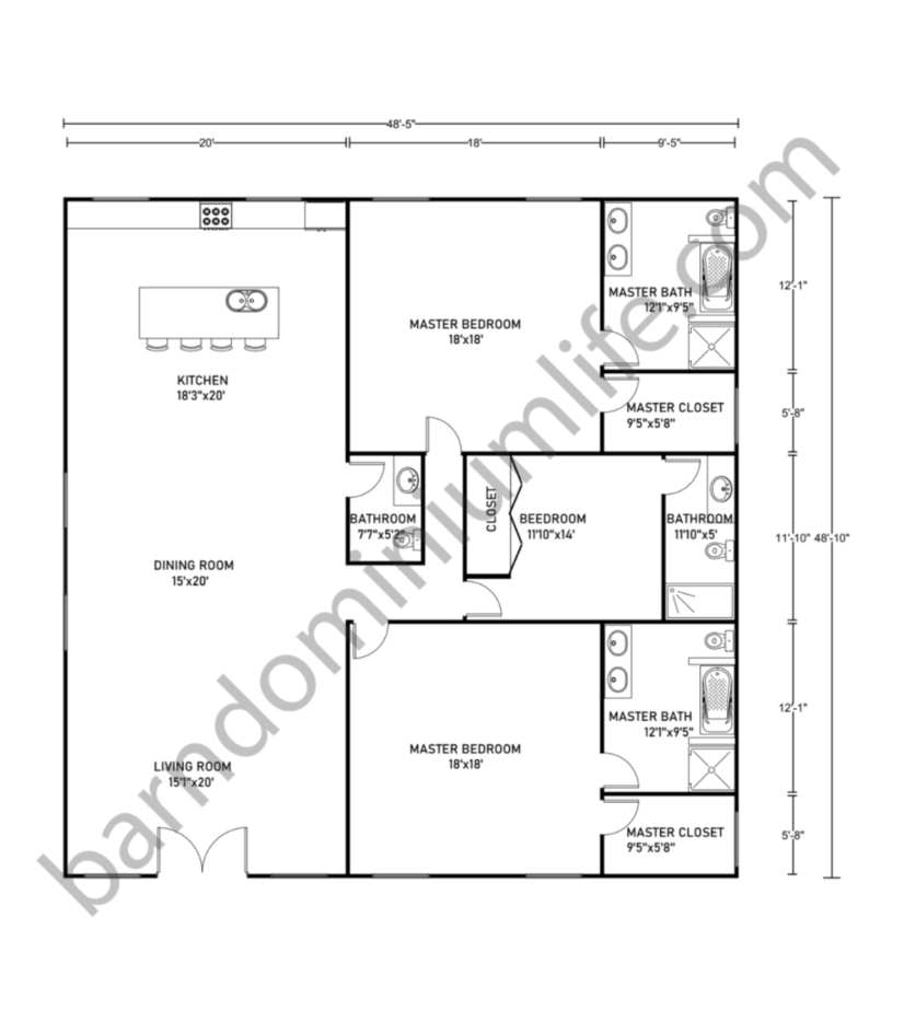 Small House Plans 2 Master Bedrooms Small House Plans 2 Master Bedrooms