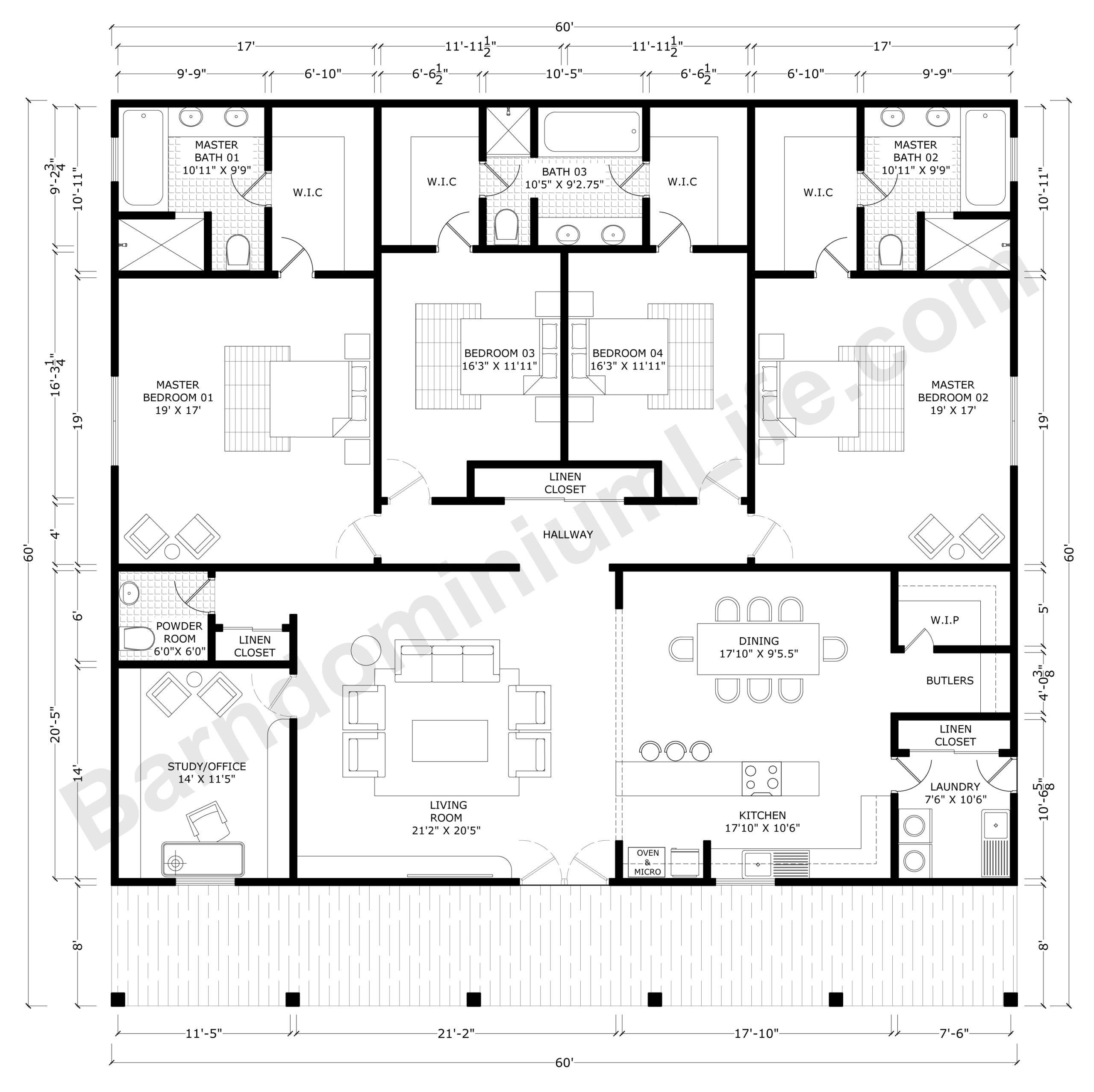 Multiple Master Bedroom House Plans