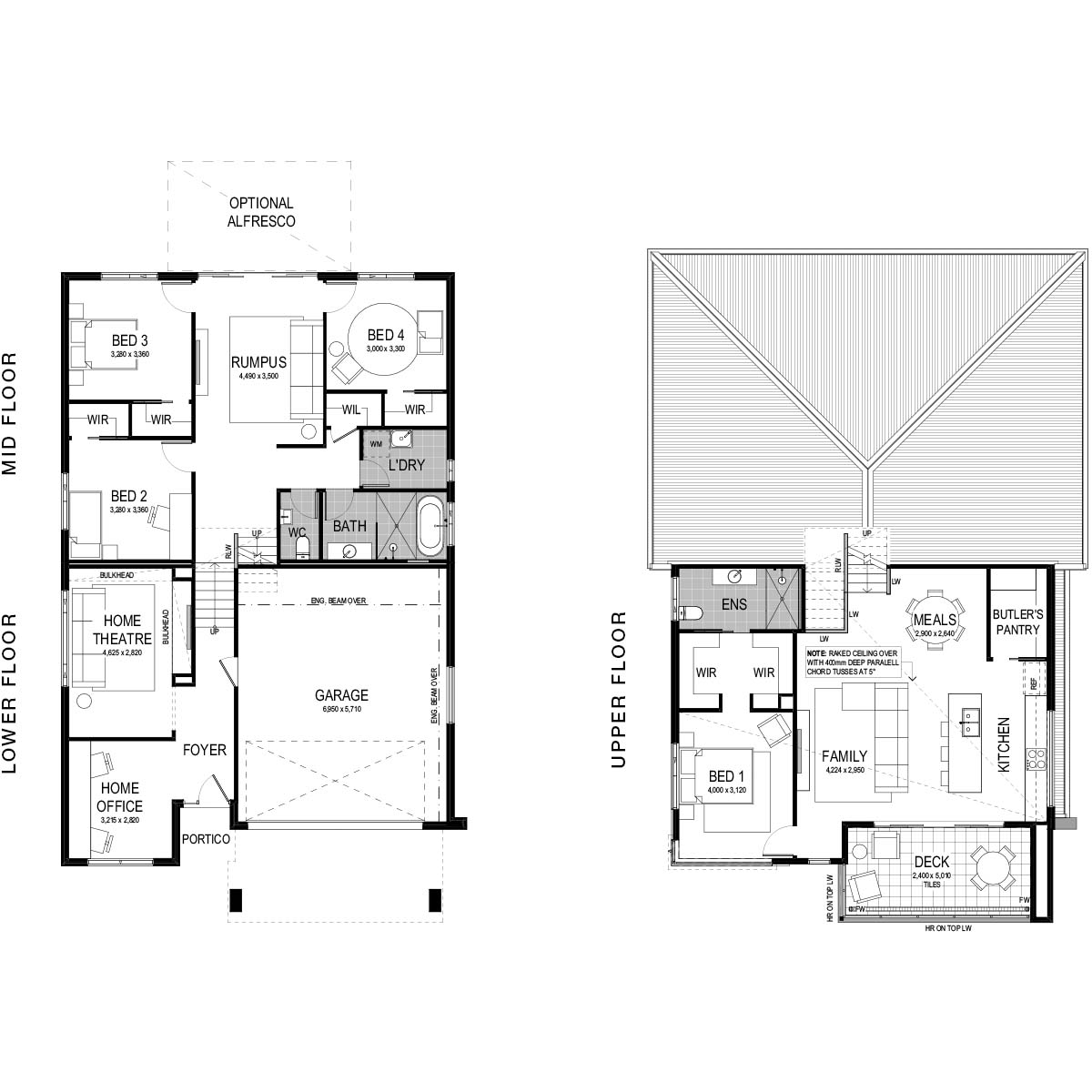 House Plan Upstairs Master Bedroom
