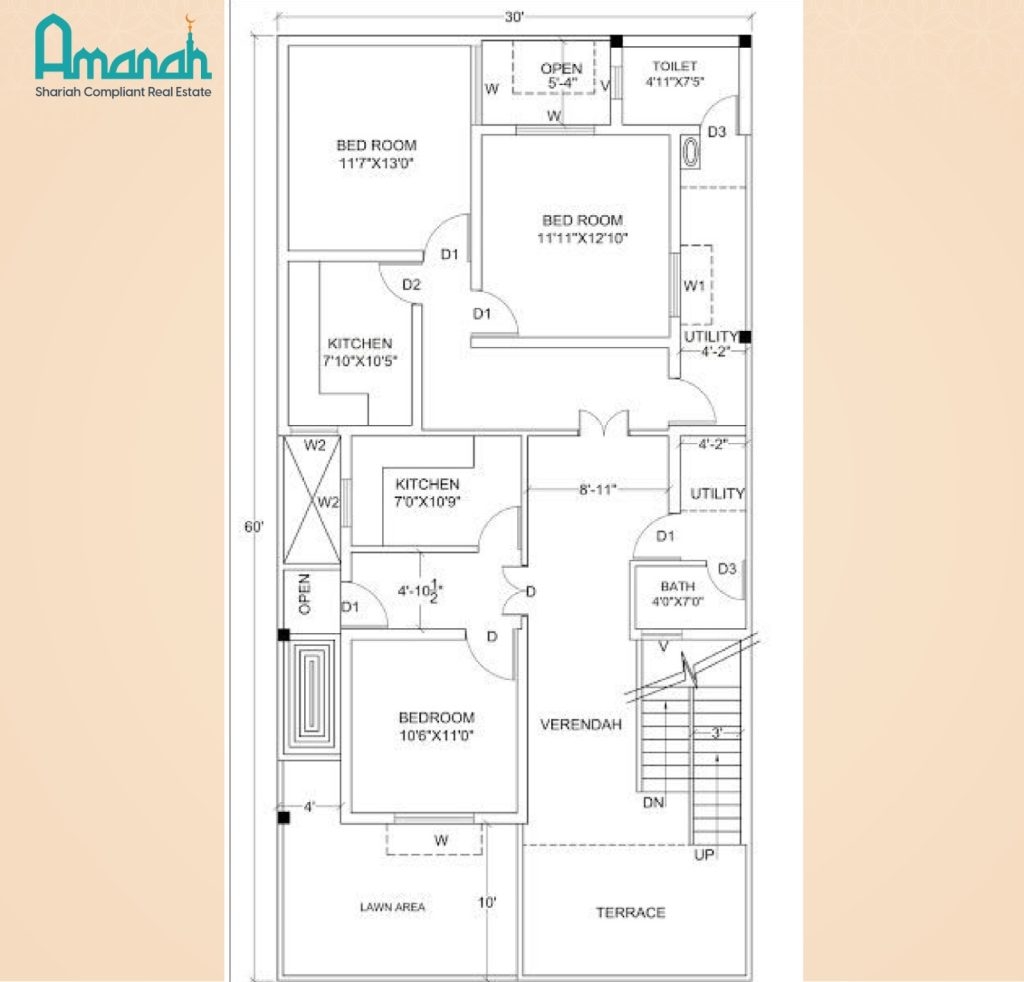 Best 7 Marla House Plan And Design In Pakistan Amanah pk