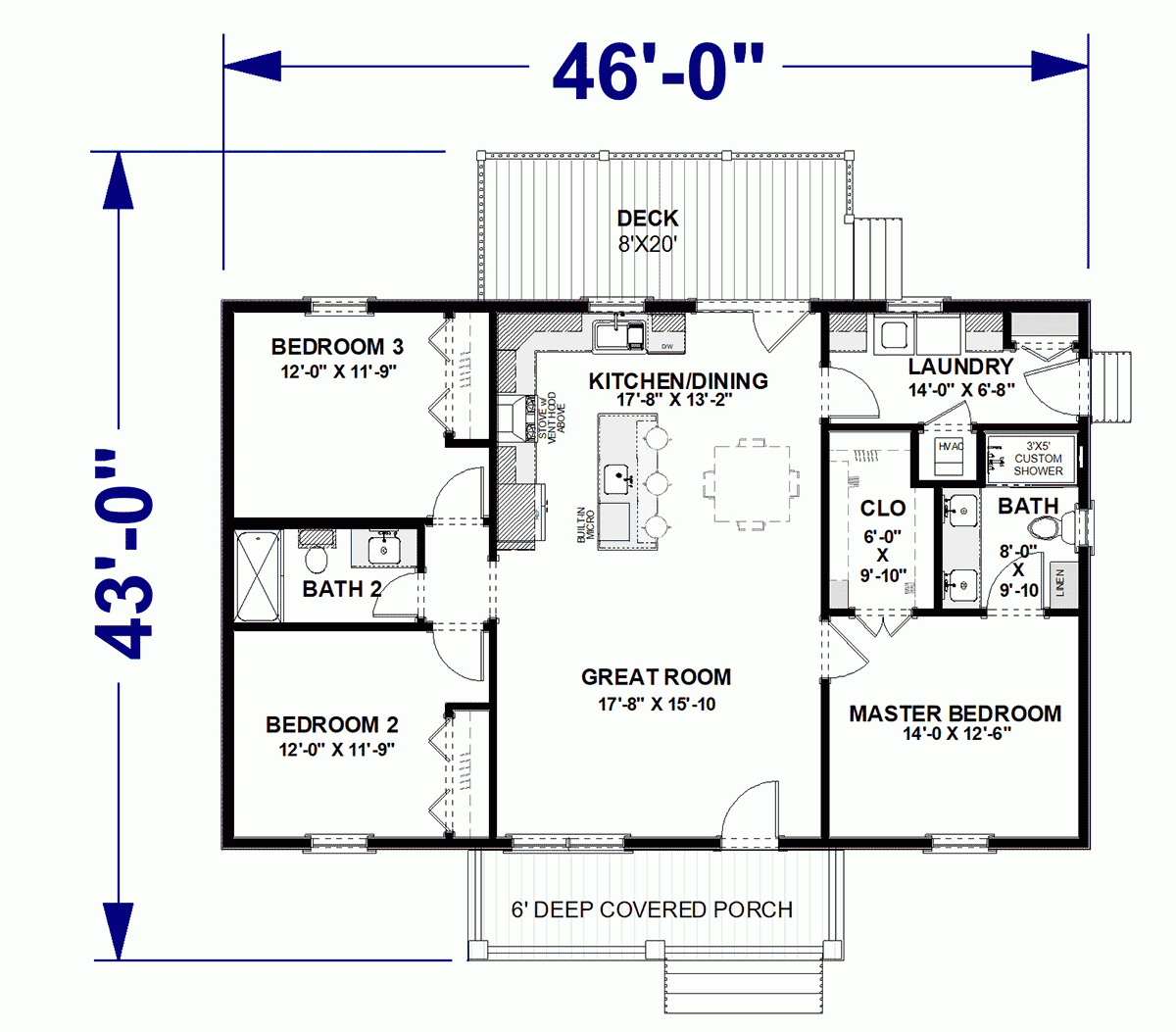 Best 3 Bedroom House Plan Best 3 Bedroom House Plan