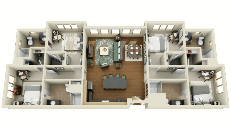 Blue Square Apartments 4 Bedroom Housing Services USU