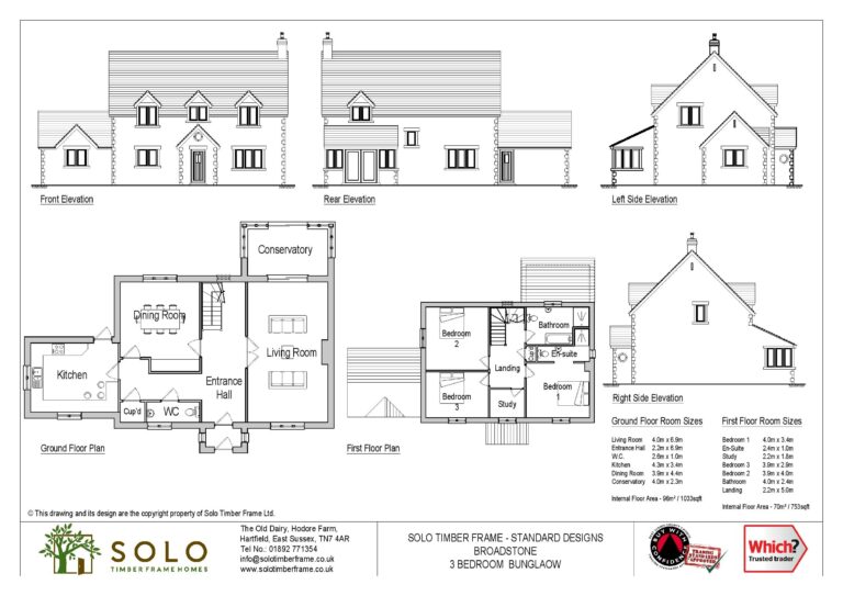 Broadstone 3 Or 4 Bedroom House Design Designs Solo Timber 