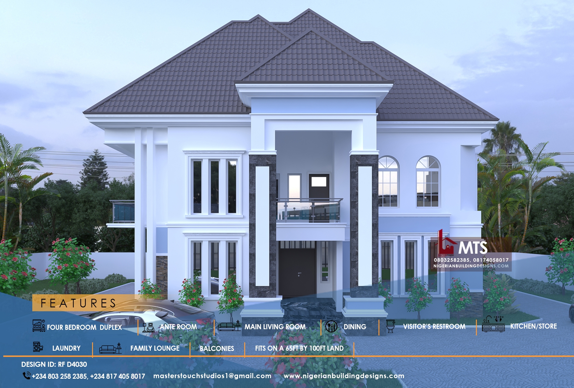7 Bedroom House Plans In Ghana