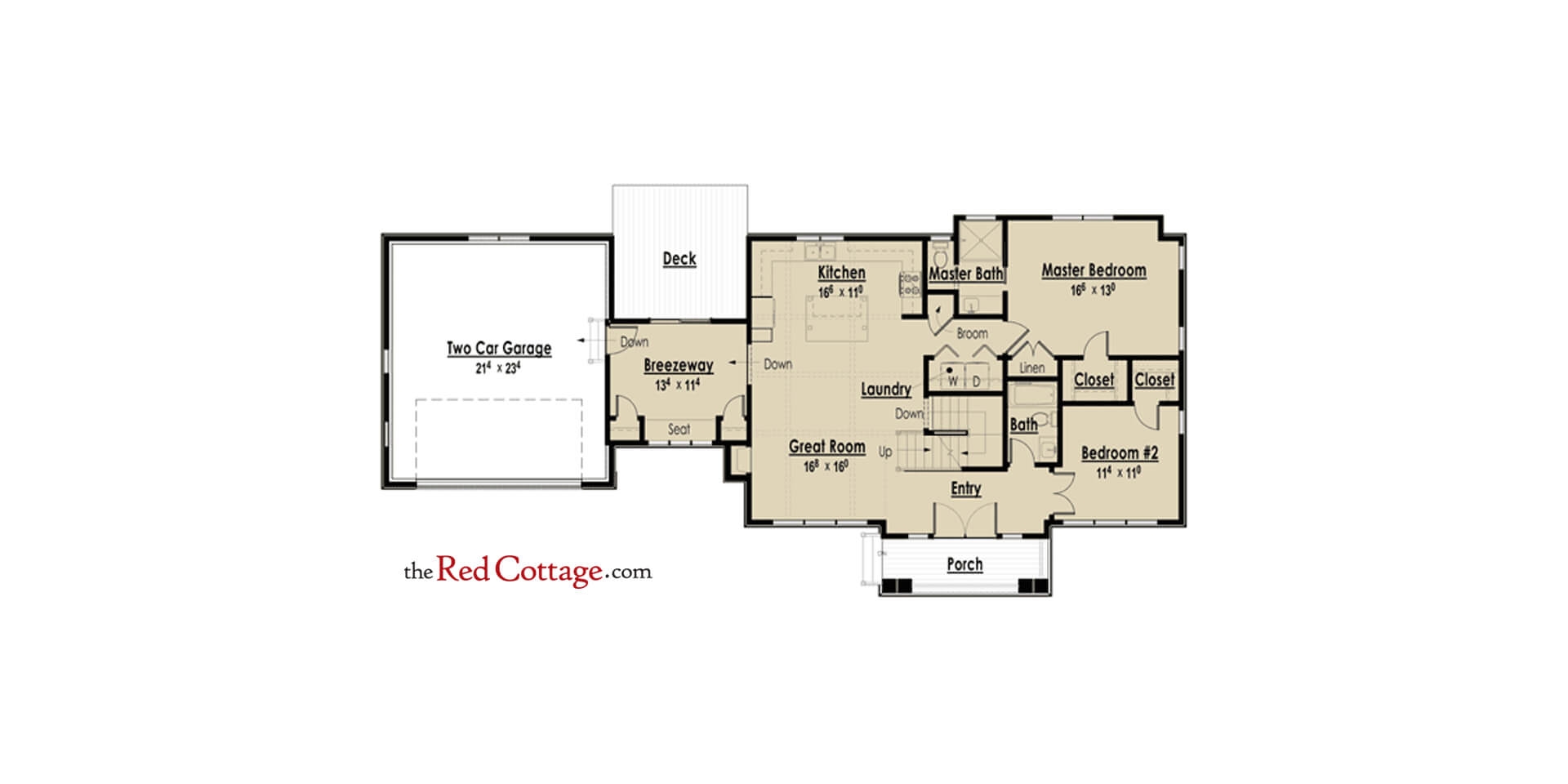Bungalow With Breezeway House Plans The Red Cottage Bungalow With Breezeway House Plans The Red Cottage