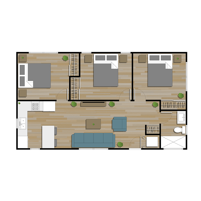 Casita Model 20X40 Plans In PDF Or CAD Casita Floor Plans Casita Model 20X40 Plans In PDF Or CAD Casita Floor Plans
